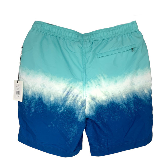 NEW Onia Charles Swim Trunks Shorts Dip Dye Green Reef Blue Men's Sz M NWT - Picture 7 of 7